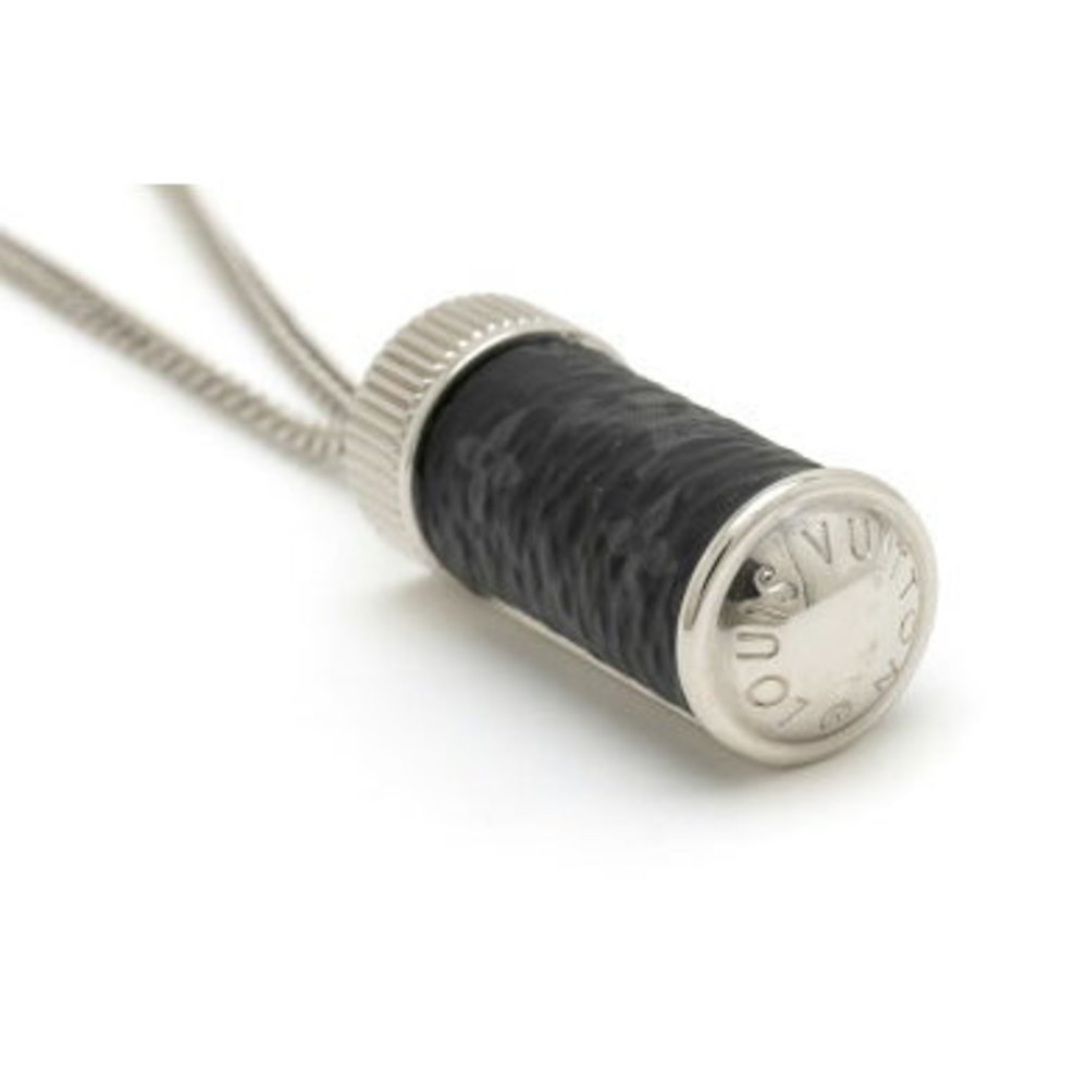 Louis Vuitton Monogram Eclipse Pendant - Silver - image 6